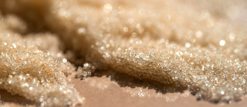 sugar scrub for exfoliating skin in winter