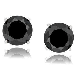 black diamond earring set