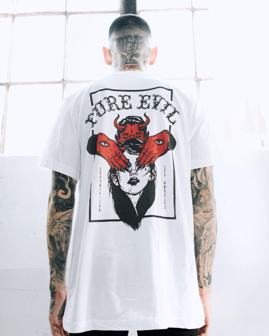 Urbamerican | Pure Evil White T-Shirt