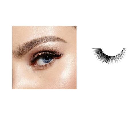 model wearing velour lashes in style perfect fan 