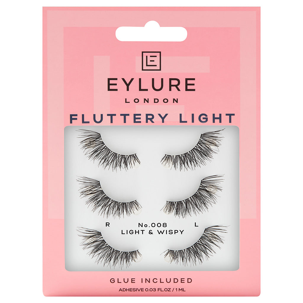 Eylure Fluttery Light Lashes 008 Multipack (3 Pairs) - FalseEyelashescouk product image