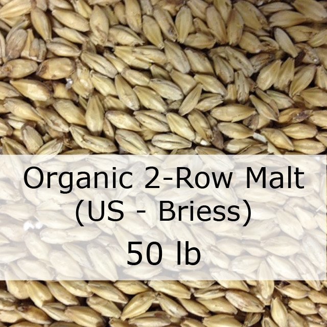 Organic 2-Row Brewers Malt 50 LB Sack (US - Briess) – Wine and Hop Shop