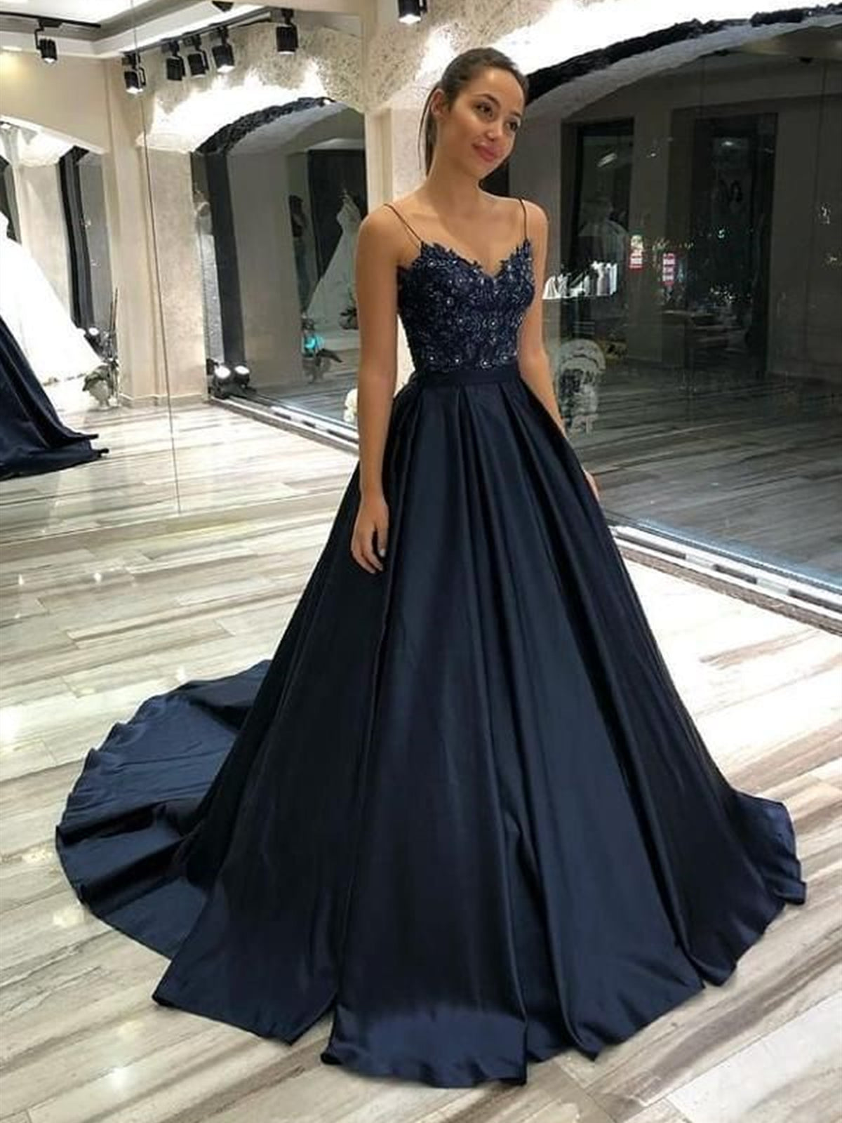 A Line V Neck Short Black Lace Prom Dresses, Short Black Lace Formal G -  shegown