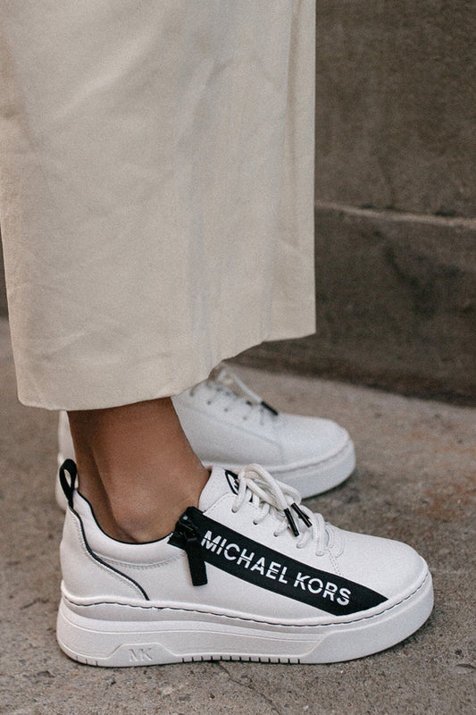 MICHAEL Michael Kors, Pants & Jumpsuits, Michael Michael Kors Contrast  Stripe Jogger Pants Silver Black Invn
