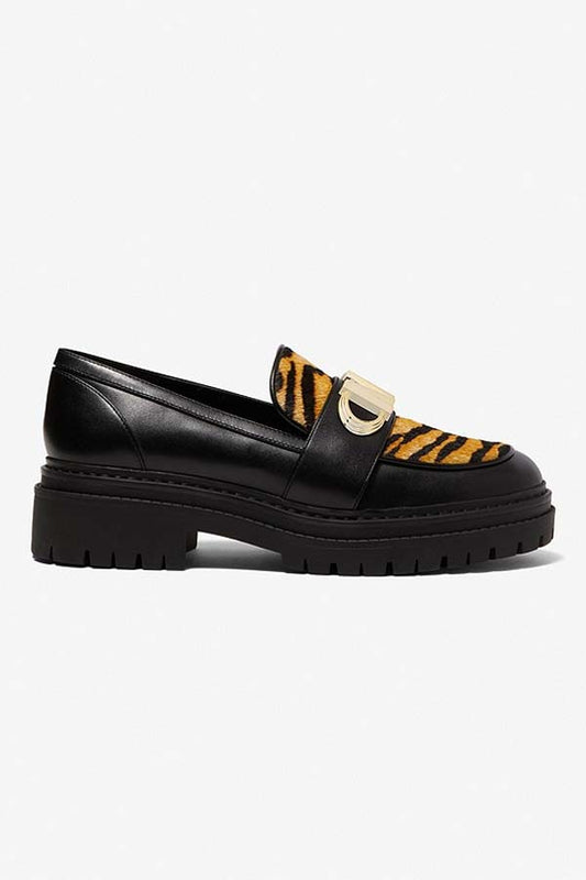 MICHAEL Michael Kors Michl Michl Kors Leopard Print Buckled Loafers, $249, farfetch.com