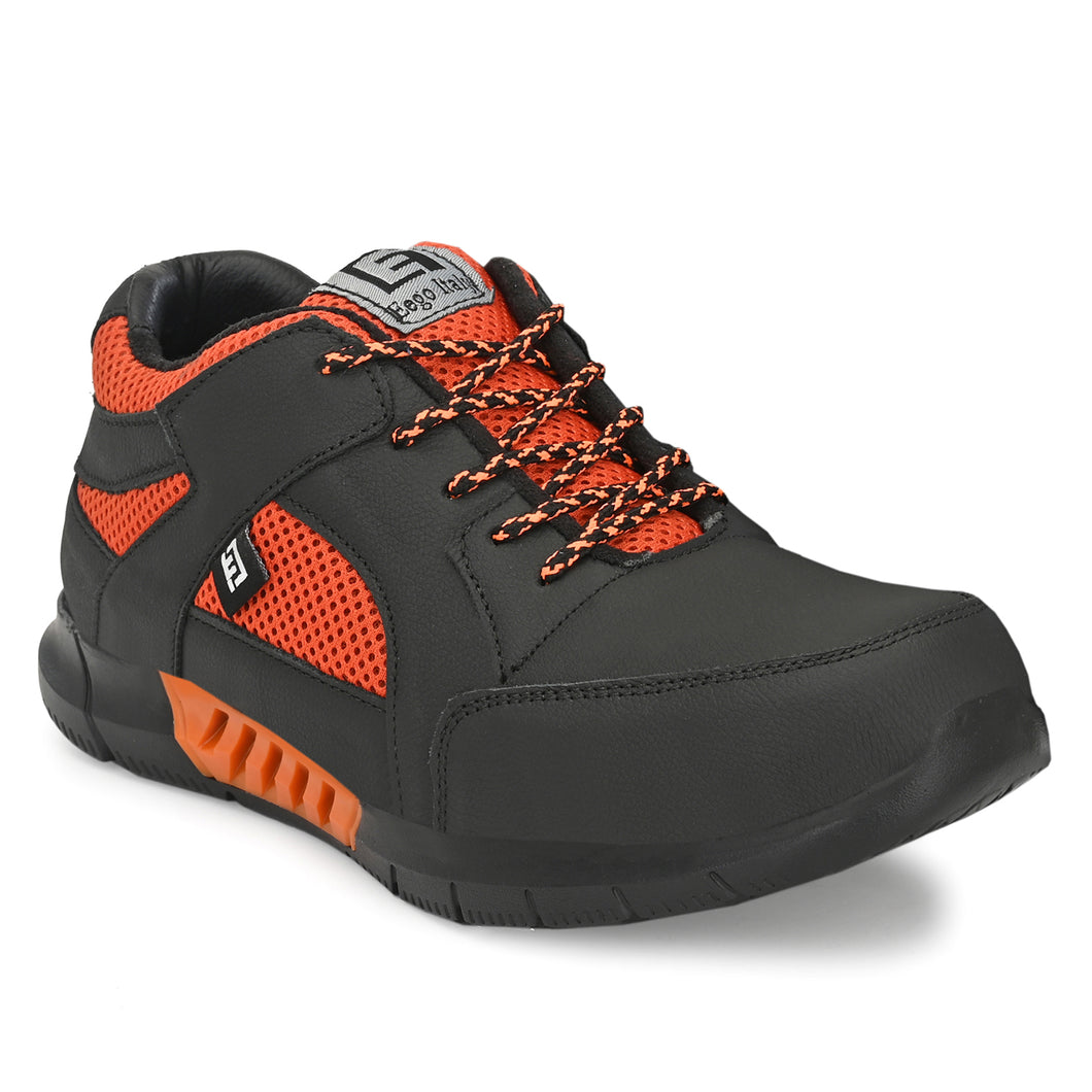 Signal Genuine Leather Light Weight Steel Toe Safety Shoes