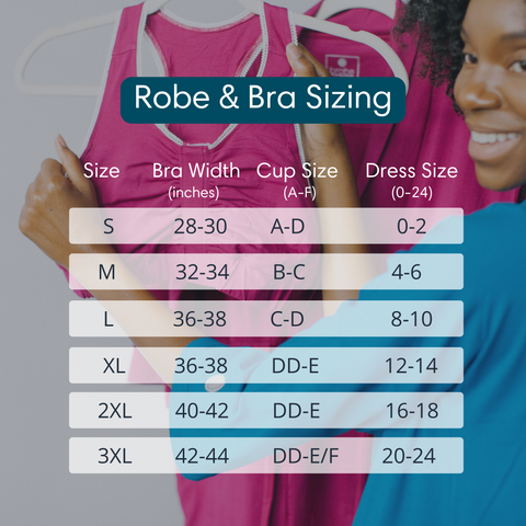 Sizing Guide - The Brobe Surgery Recovery Clothing — Brobe