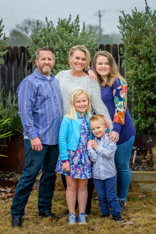 Allison Schickel, Founder & CEO of Brobe International, Inc., with her family