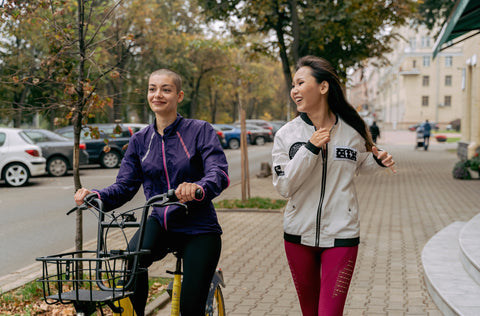 exercising with friend