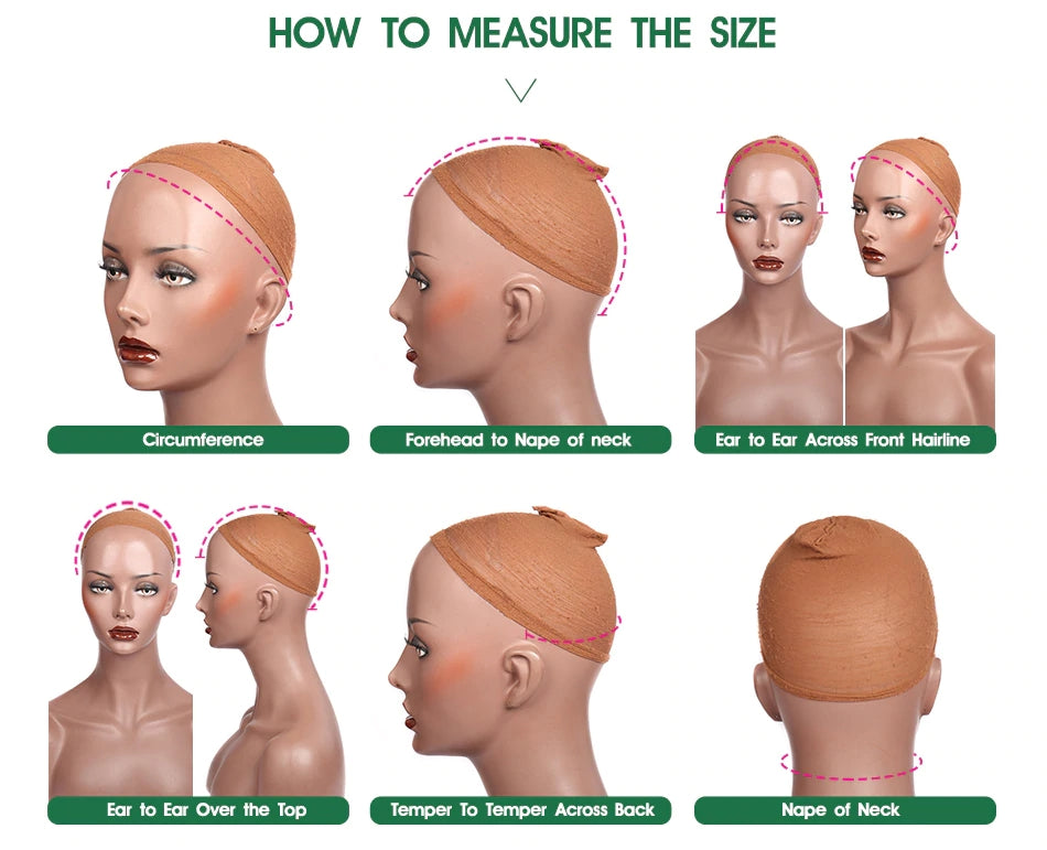 How to measure wig cap size