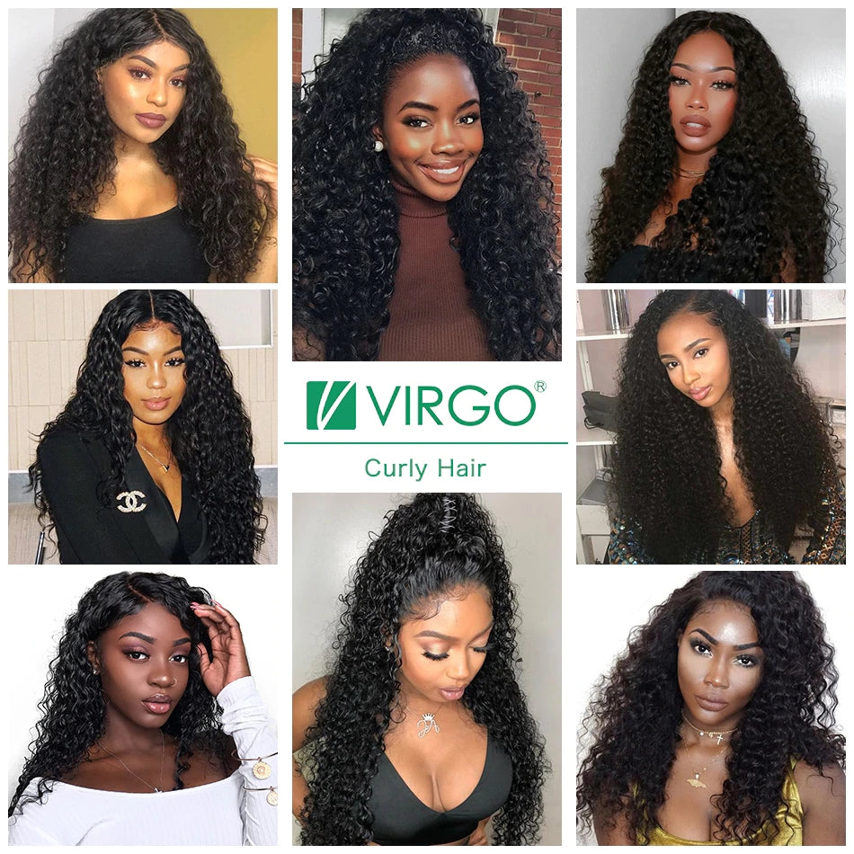 curly lace front wig customer show