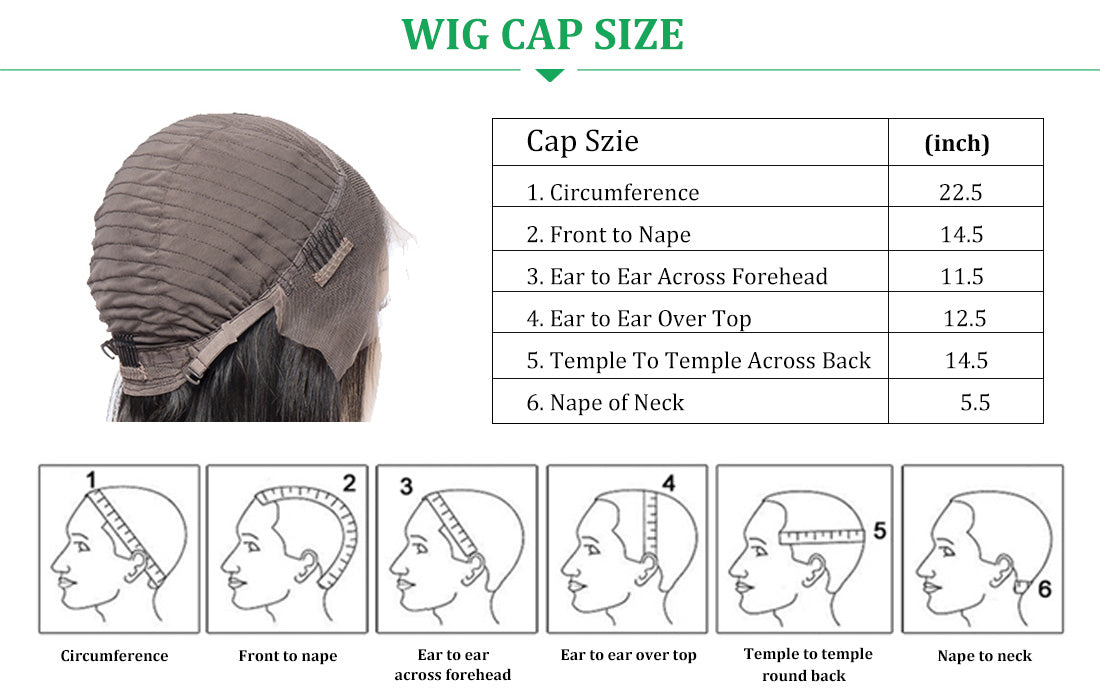 lace wig cap size