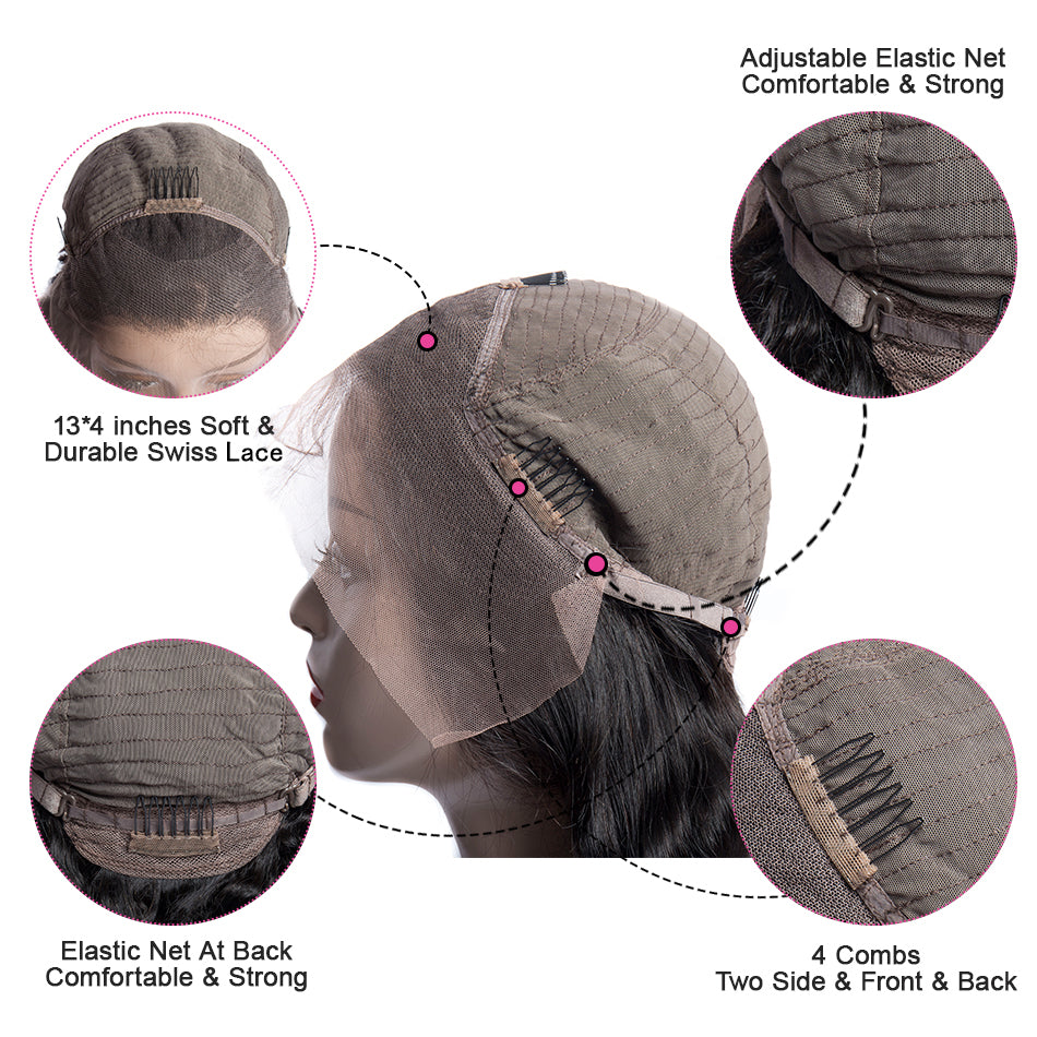 WVG lace front wig cap details