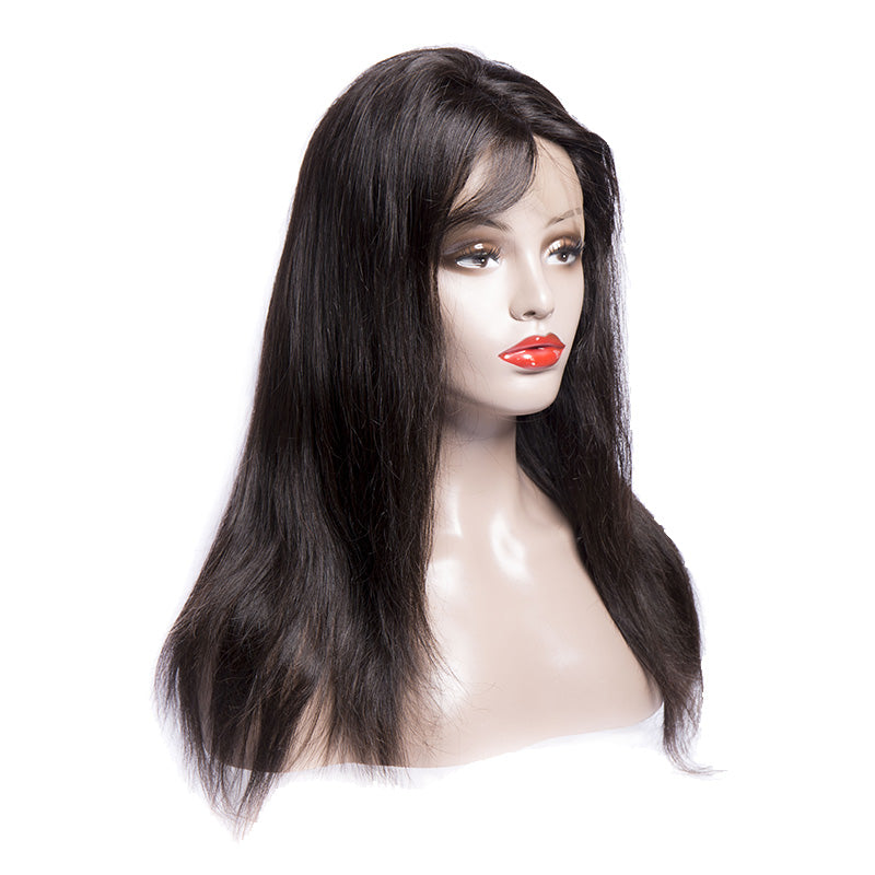 straight 360 lace front wigs front show in description
