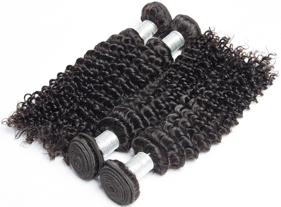 virgin remy curly hair bundles image in description
