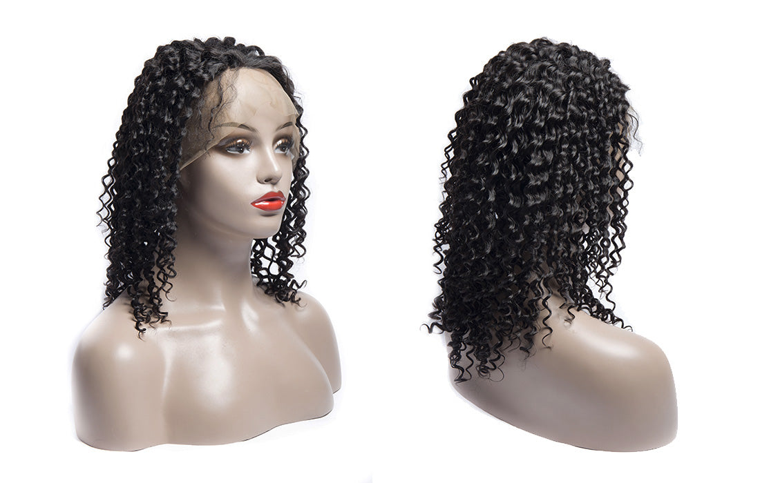 short curly lace front wigs in description