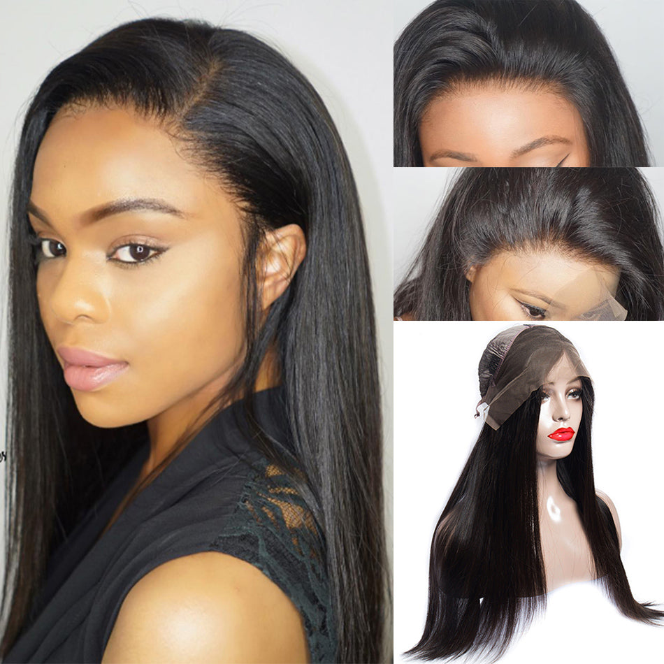straight lace front wigs baby hair show 