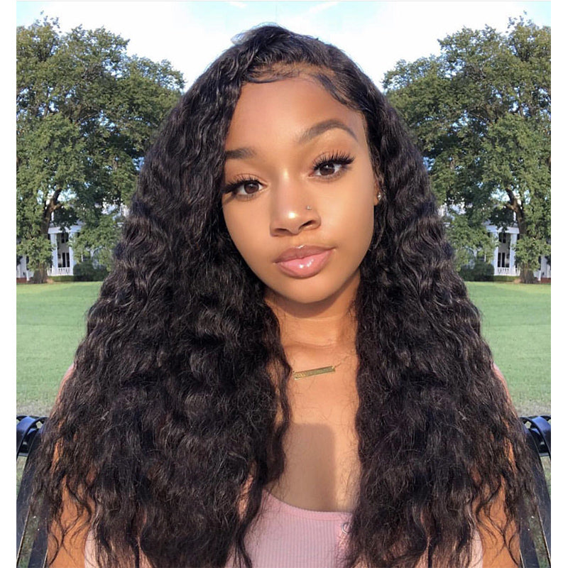 Malaysian Water Wave Human Hair Lace Front Wigs For Women Beach Waves  Hairstyles – VolysVirgo