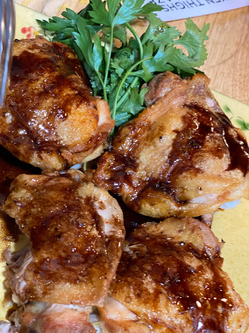 chicken with glaze