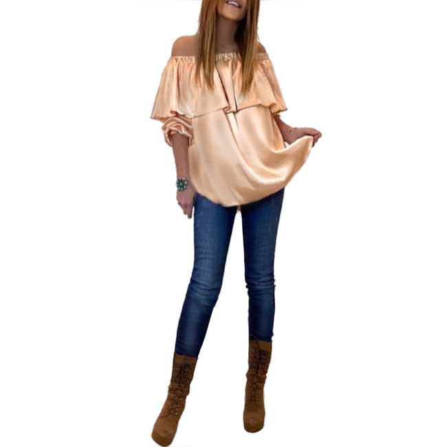 Suzanne's Silky Top - Rose Gold