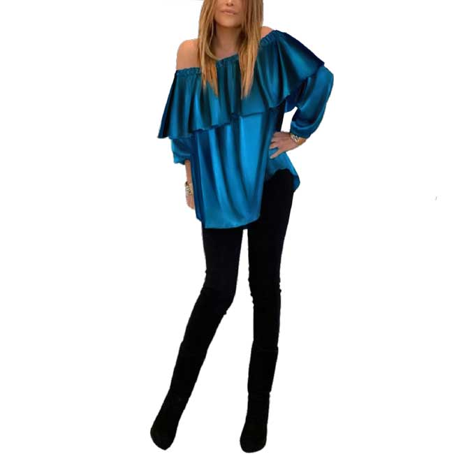 Suzanne's Silky Top - Peacock