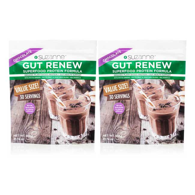 VALUE SIZE DUO - GUT RENEW Chocolate Superfood Protein Formula (60 servings)