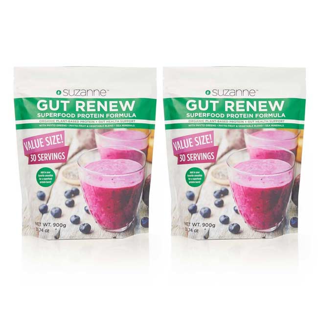 VALUE SIZE DUO - GUT RENEW Superfood Protein Formula Duo (60 Servings)