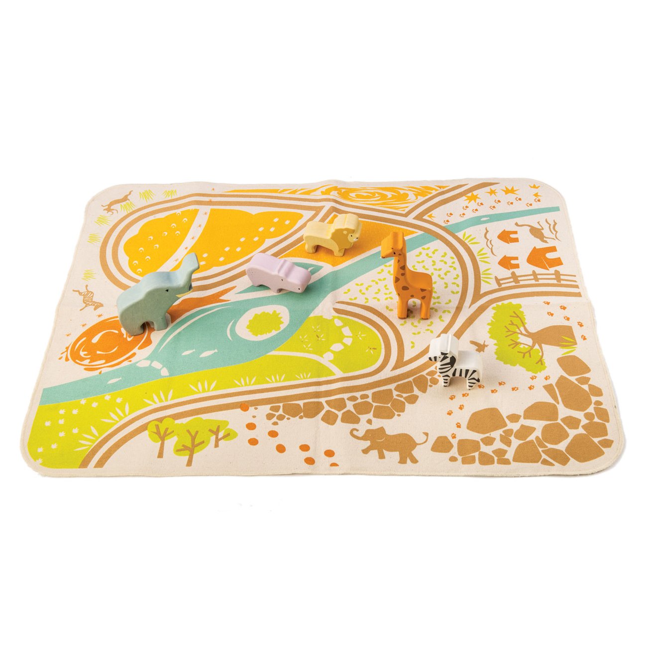Tender Leaf Toys - Safari Animal Playmat