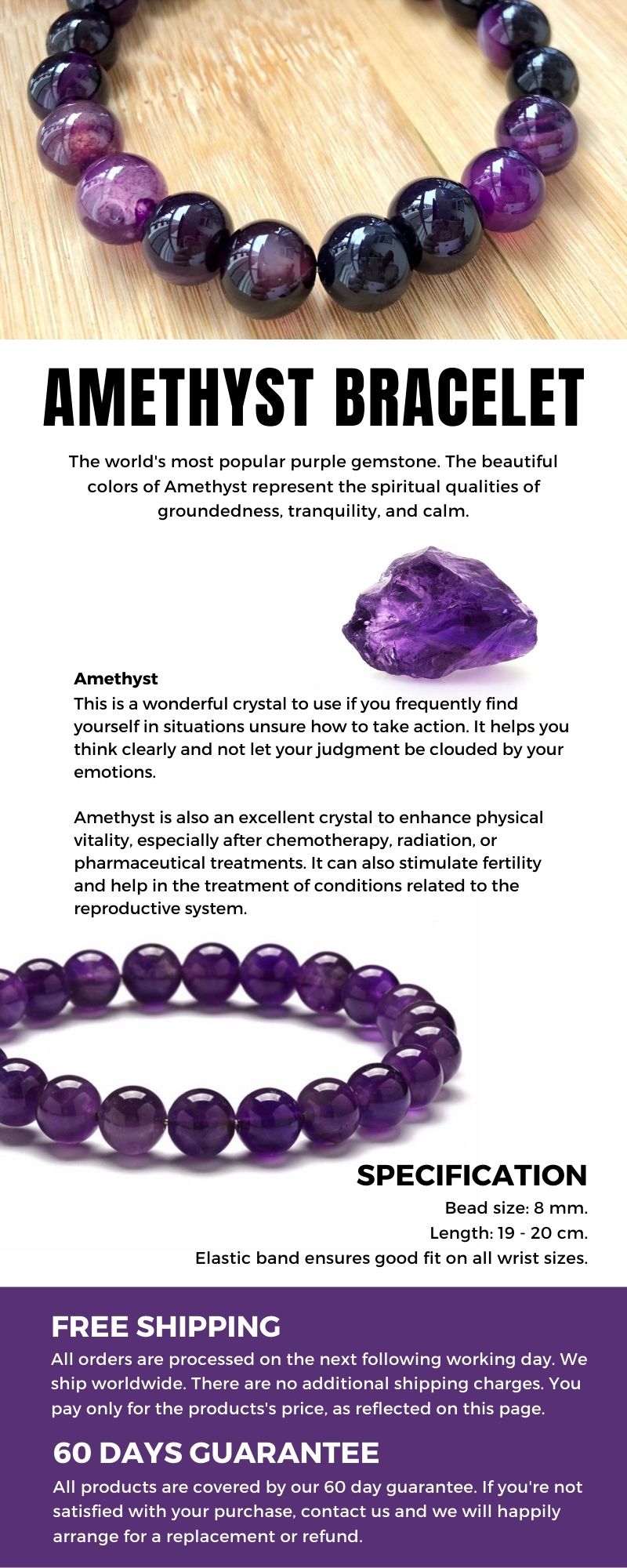 Amethyst Bracelet – Blissbury