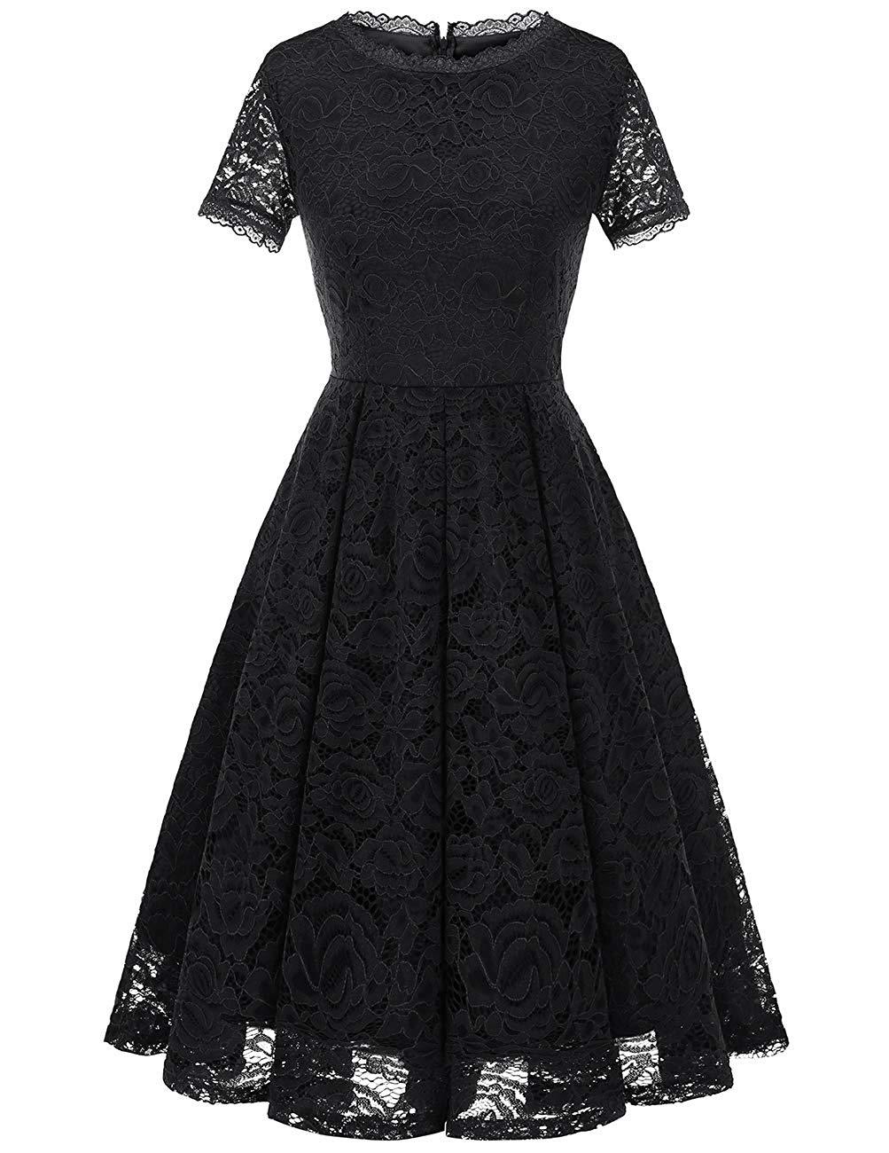 Dresstells Women's Homecoming Vintage Tea Dress Floral Lace Cocktail F ...