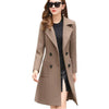 Long Sleeve Winter Wool Coat Women Europe Style Blends Large Size Casaco Feminino Ladies Autumn Slim Woolen Jacket