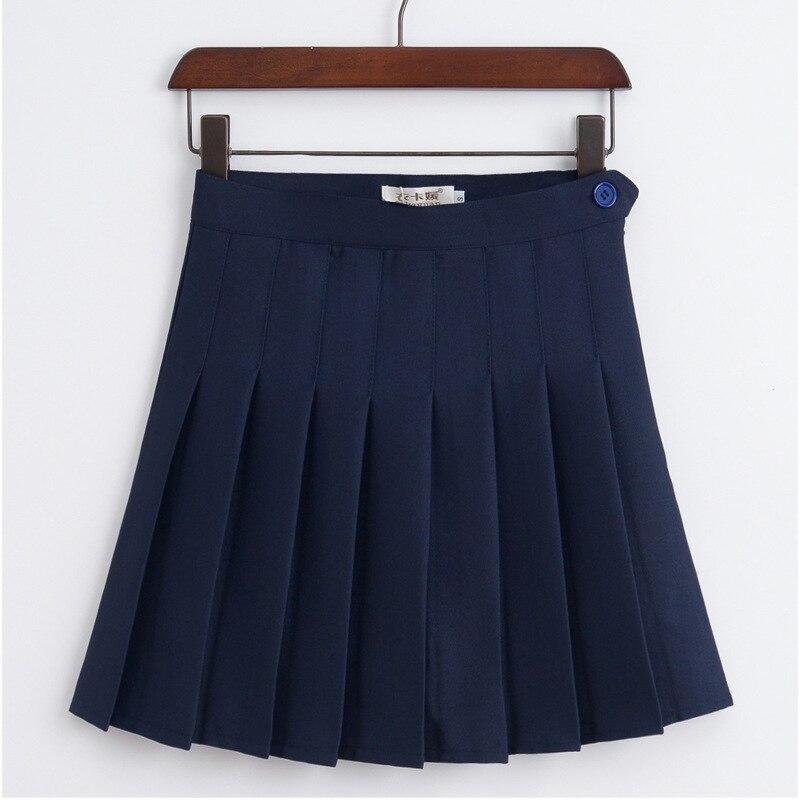 Korean Women High Waist Mini Pleated Skirt Tennis Skirt School Short S ...