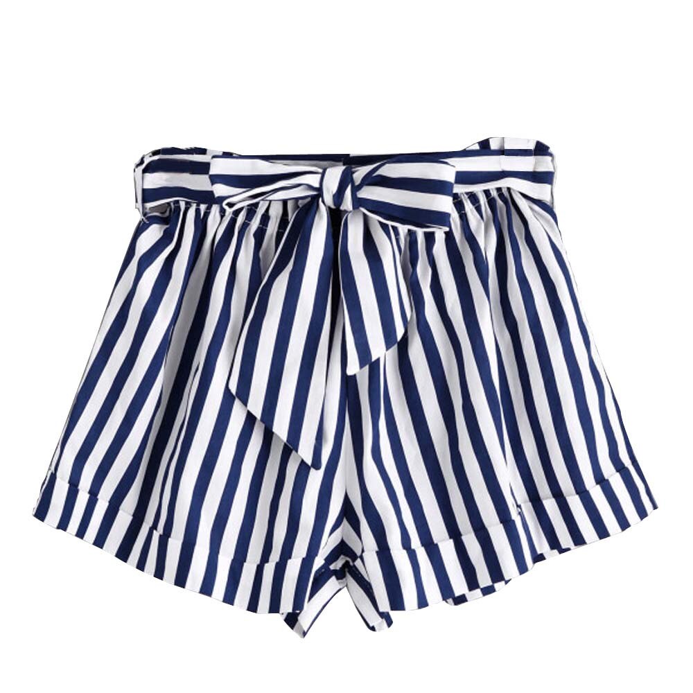 Women Short Summer Stripe Loose Lady Summer Shorts Trousers De Deporte ...