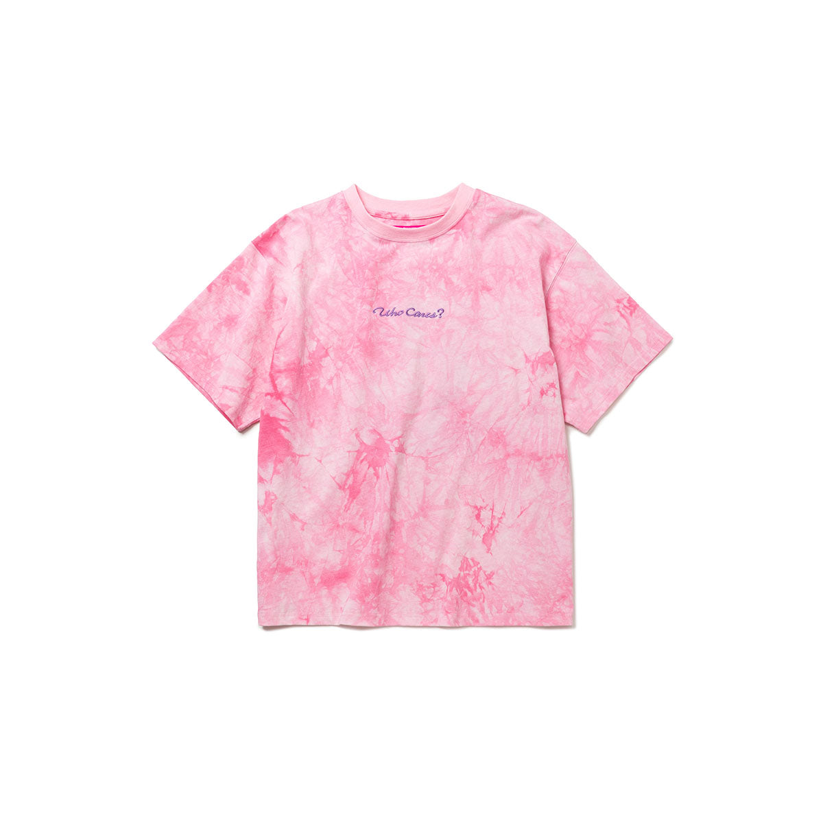 SWANK Breeze Who cares? T-Shirt(Tie Dye Pink) S