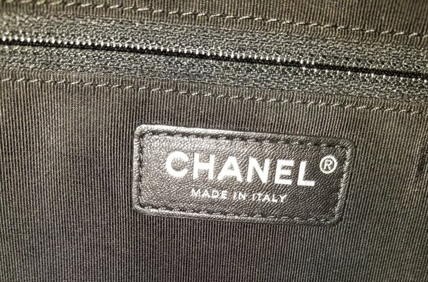 Chanel Multicolor Woven Tweed O-Case Pochette Clutch Zip Pouch