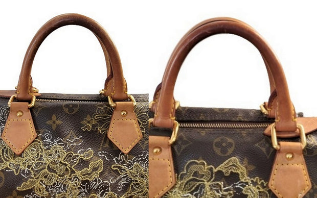Louise leather handbag Louis Vuitton Black in Leather - 36221952