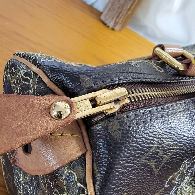 Louis Vuitton Rare Vintage Monogram Speedy 30 Boston Bag