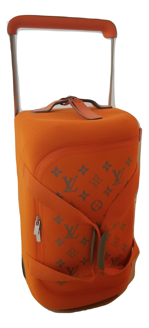 Louis Vuitton Horizon Duffle Soft Jacquard 55 Orange in Knit with  Silver-tone - US