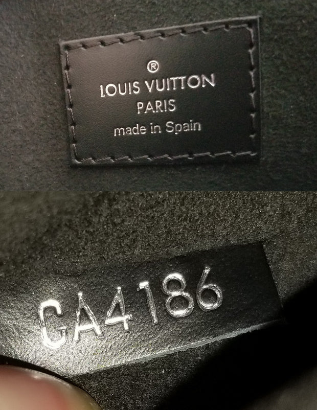 LOUIS VUITTON EPI Line STRAP HOLDER/Address Tag for KEEPALL/BANDOULIERE  Black #5