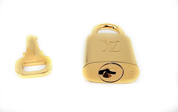 Louis Vuitton Lv Brass Padlock Key Drawstring Dust Bag