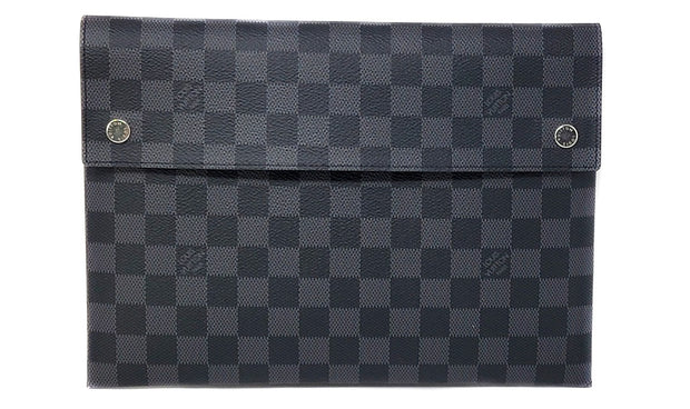 Louis Vuitton Damier Graphite Clutch Grey