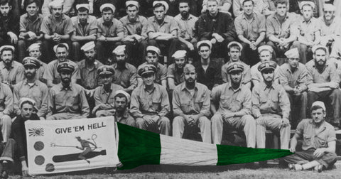 Gin Pennant aboard the USS Gunnell