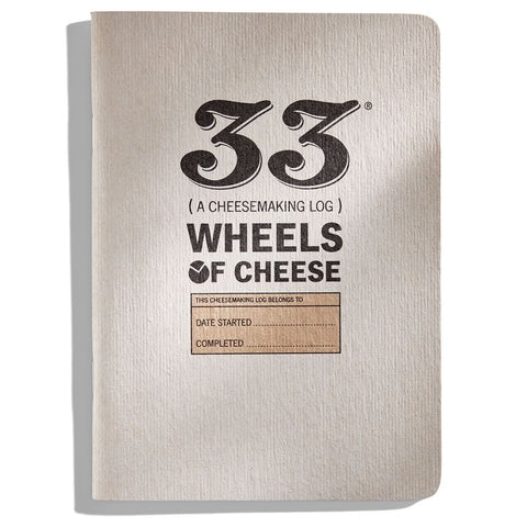 Cheesemaking Logbook from 33 Books Co.