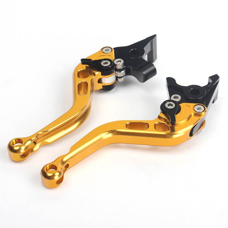 Golden Motorcycle Levers For KAWASAKI ZX-6 R 2000 - 2004