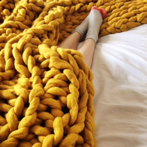 Yellow-Knit-Blanket