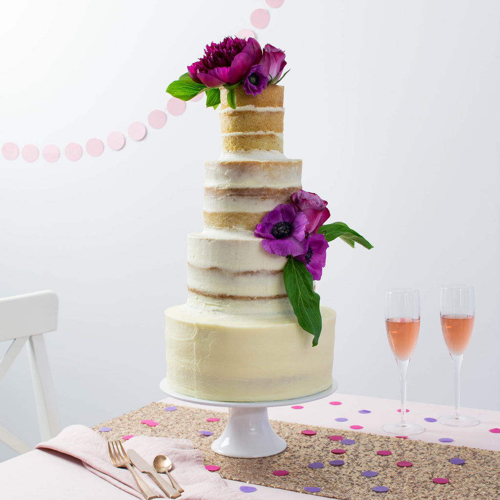 Naked ombre cake by Two Little Cats Bakery