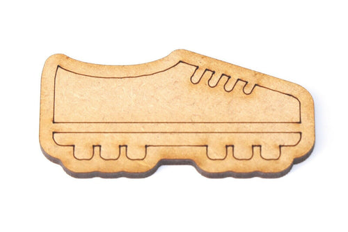 Wooden MDF Sport Football Boot Shape Bunting Craft Embellishments Decorations
