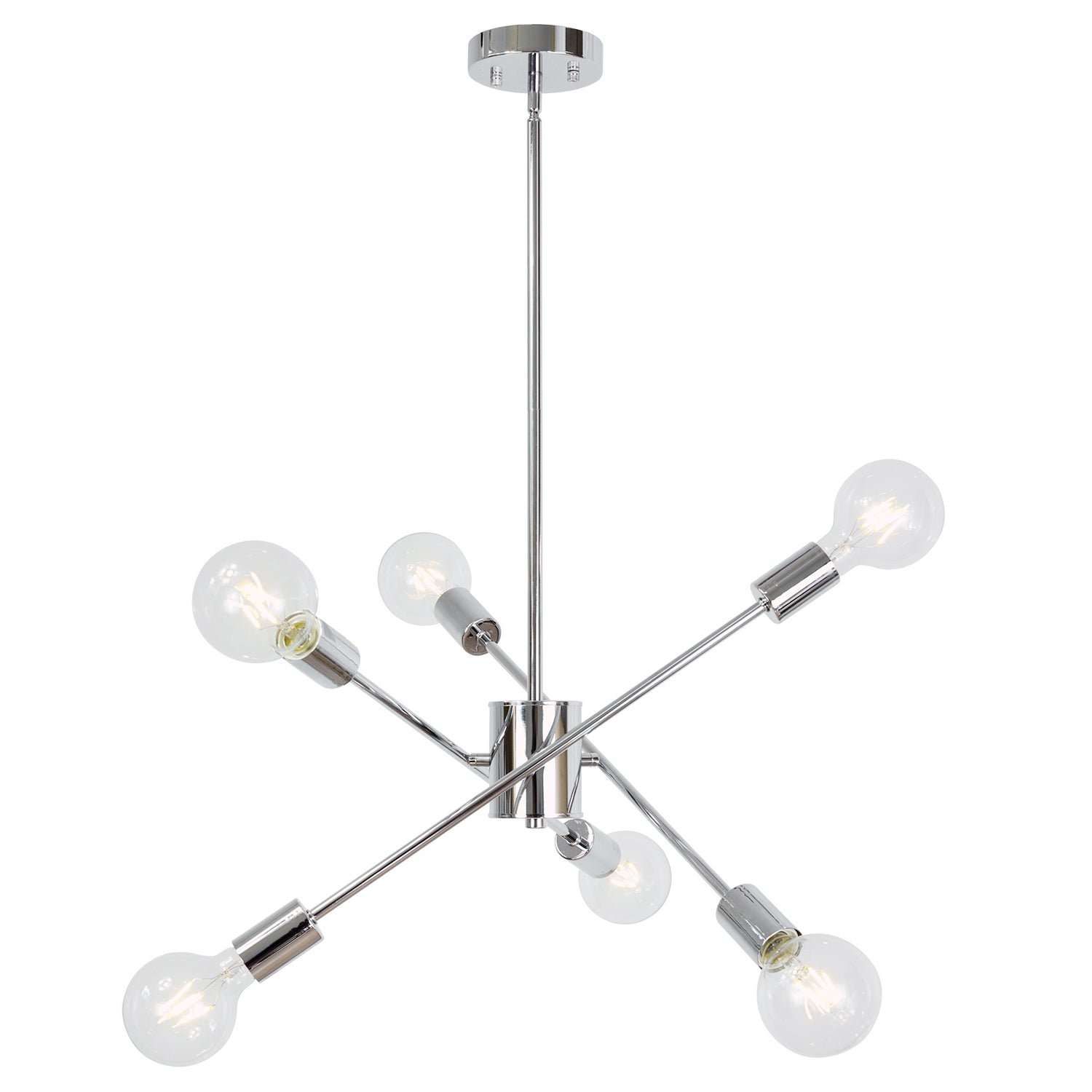 modern chandeliers| sputnik chandelier 6 light chrome | small ...