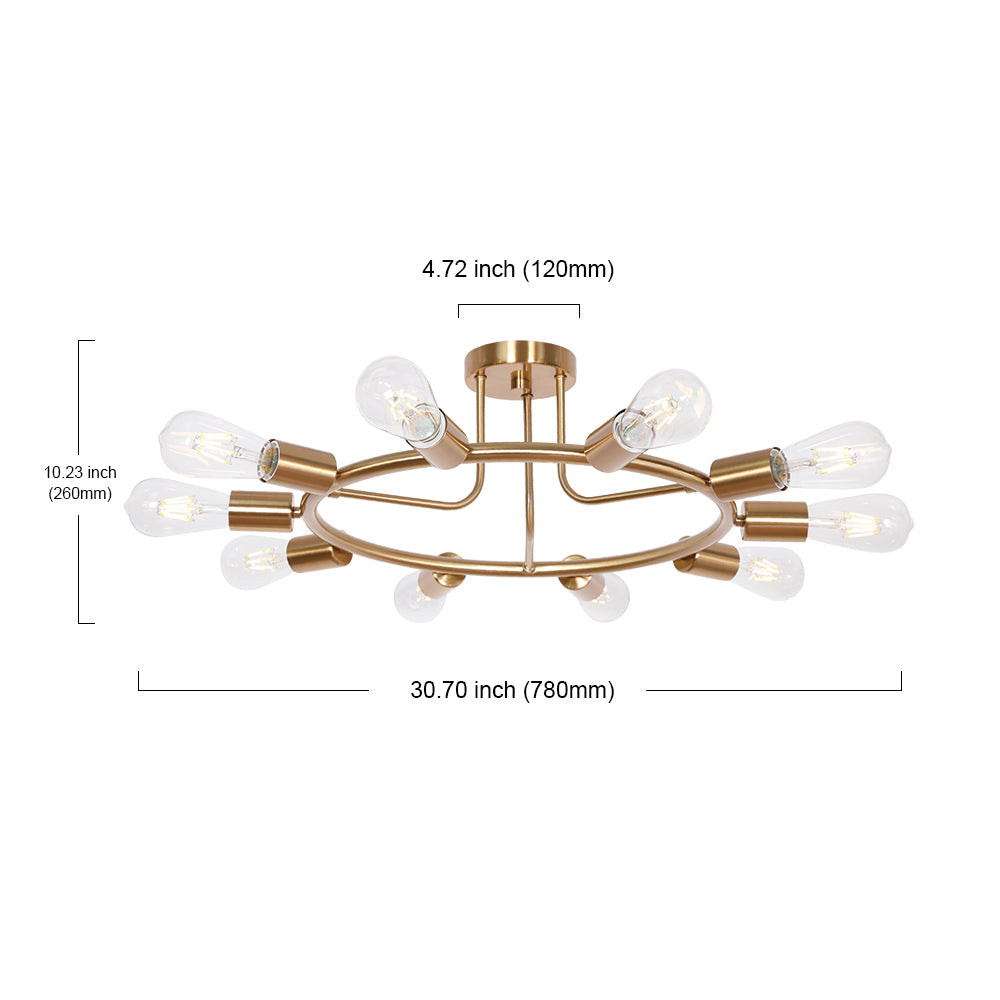 bonlicht sputnik chandelier 10 light