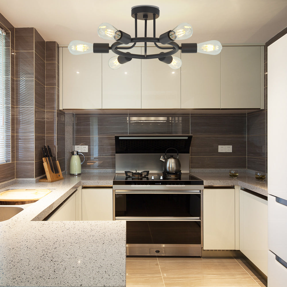 Kitchen Ceiling Lights | 6 Lights Black | Ceiling Light ...